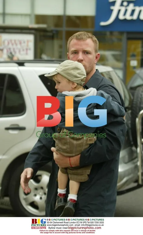 Madonna, Guy Ritchie, and son Rocco in London