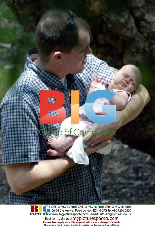 Catherine Bell shows off baby Gemma in Malibu