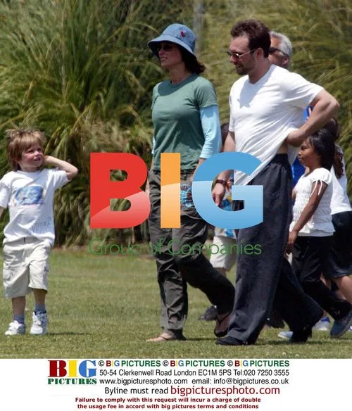 Christian Slater at son's soccer game