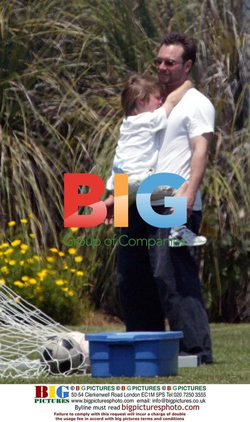 Christian Slater Takes Son to Soccer