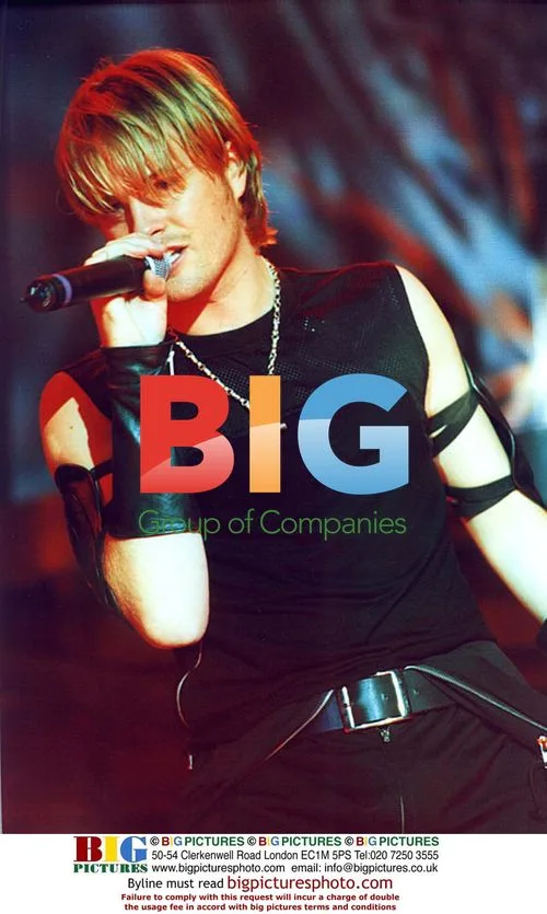 WESTLIFE's NICKY performing at Manchester Arena