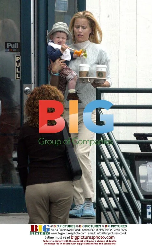 Tea Leone with children in Malibu
