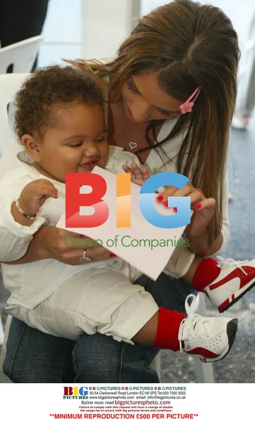 Model Jordan and Son Harvey at 1st Birthday Party