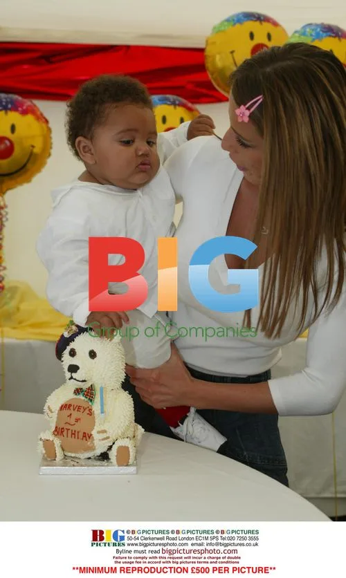 Jordan and Son Harvey Celebrate 1st Birthday