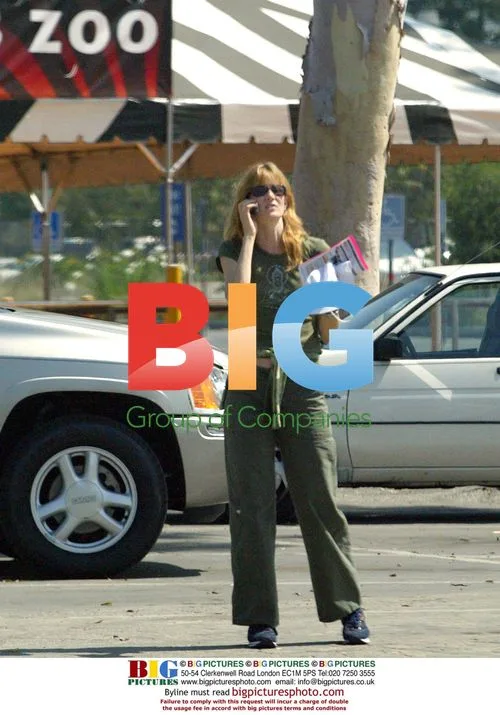 Laura Dern at the LA Zoo with son