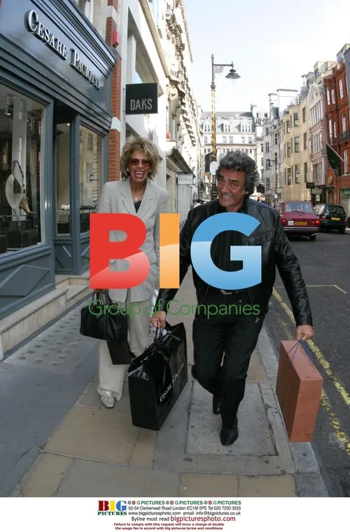 David Dickinson and Wife Lorne Lesley Out in London