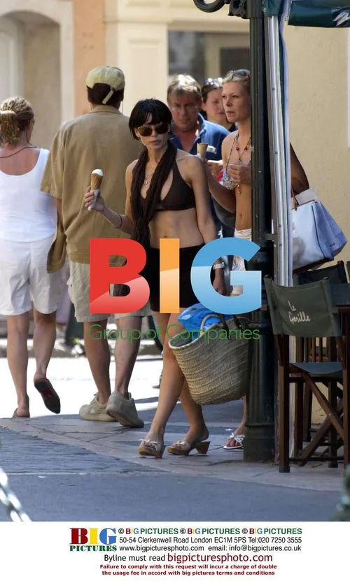Singer Dannii Minogue in St Tropez