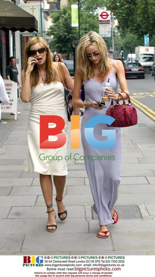 Catalina Guirado, Lisa Butcher, and Calum Best in Knightsbridge