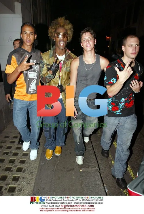 Simon from Blue with friends at Chinawhite Club