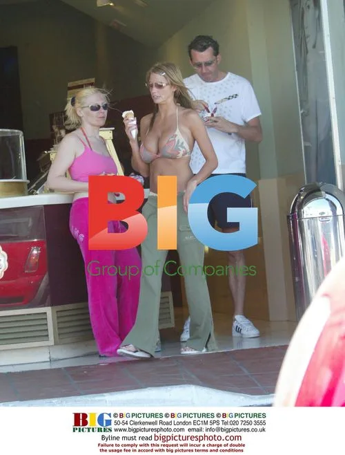 Model Jordan Enjoys Ice Cream In Spain