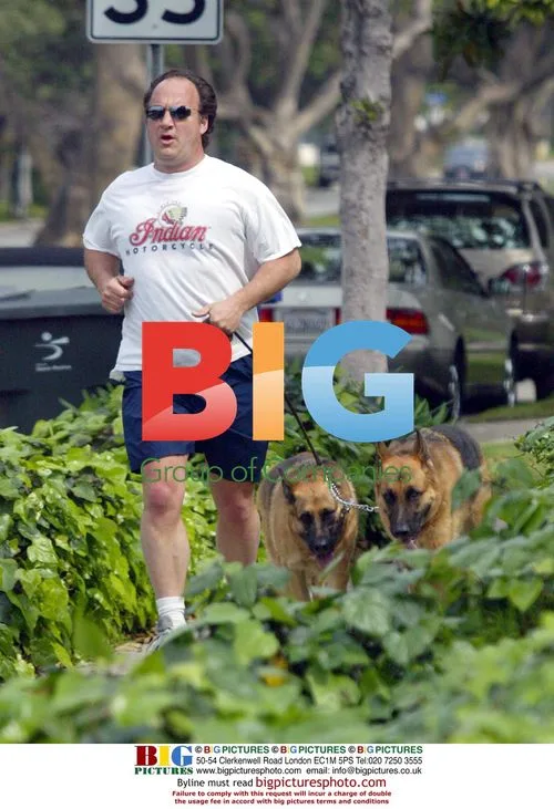 James Belushi Walks Dogs