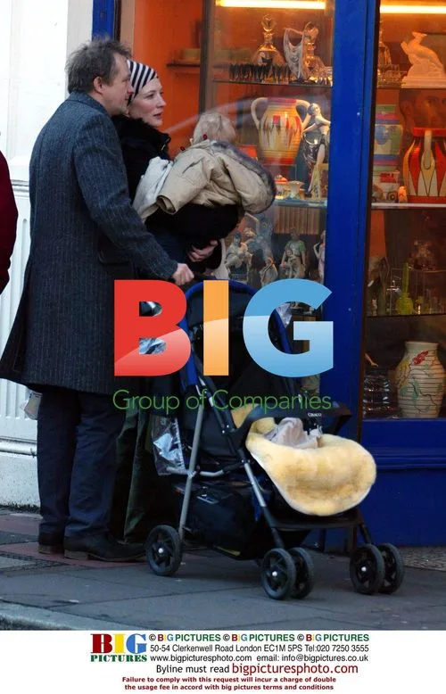 Cate Blanchett and family in Brighton