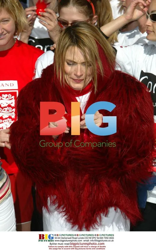 Lisa Rogers at Red Nose Day run in London