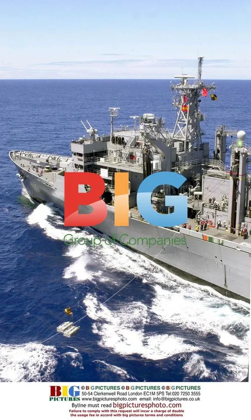 U.S. Navy Ship Transfers Bombs to Nimitz During Replenishment