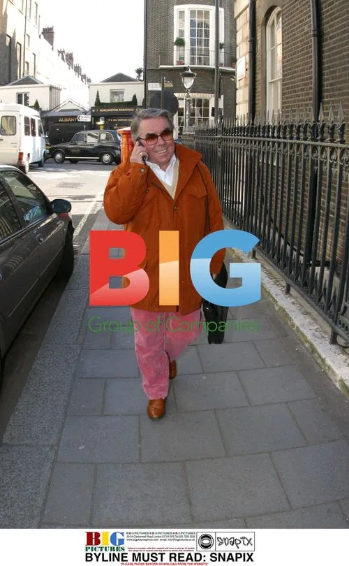 TV Comedian Ronnie Corbett on Mobile in North London