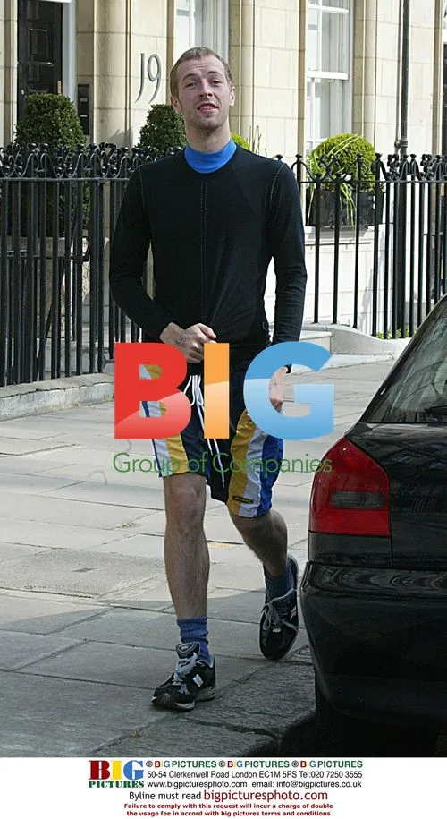 Chris Martin Jogging in London