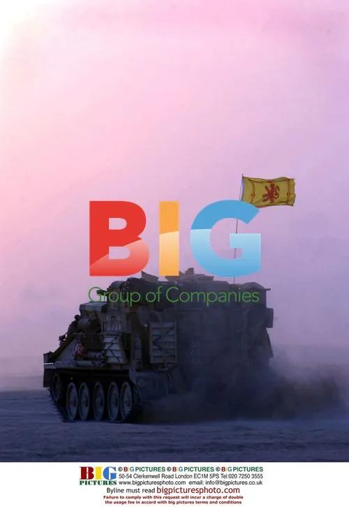Scottish soldiers depart Kuwait camp