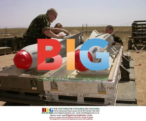Preparing Missiles for Harrier Jets