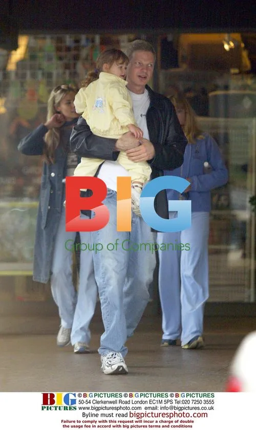 Stephen Bing with Brooke Burns and daughter
