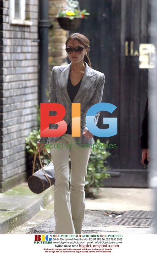 Victoria Beckham Leaves North London Recording Studio