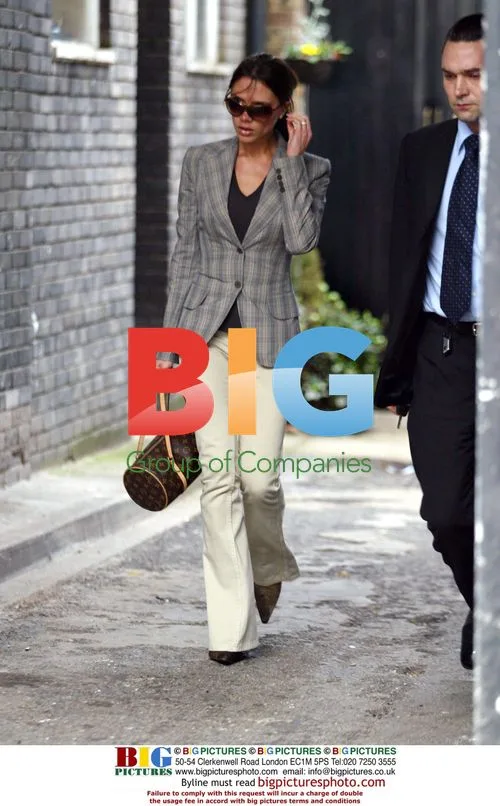 Victoria Beckham Leaves London Recording Studio