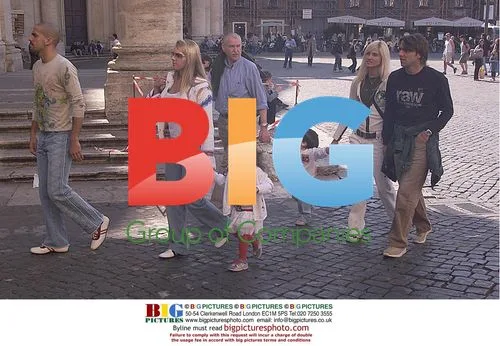 Footballer Sebastian Veron and family seen out in Rome