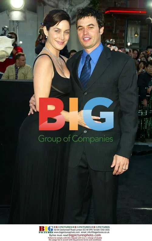 Carrie-Anne Moss & Steven at Matrix Reloaded Premiere