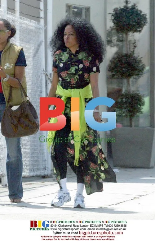 Diana Ross shopping in Santa Monica