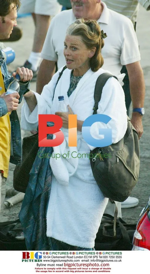 Julie Christie on Set of Troy in Italy