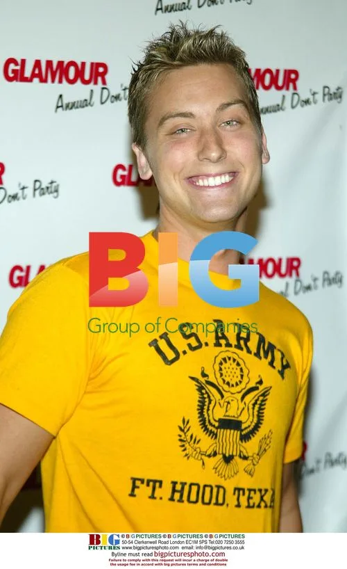 Lance Bass of 'Nsync at Glamour party