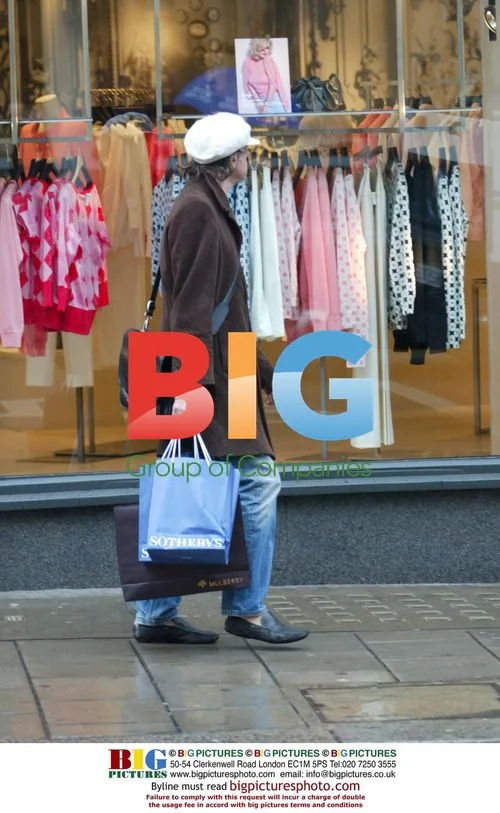 Bob Geldof Shopping in North London