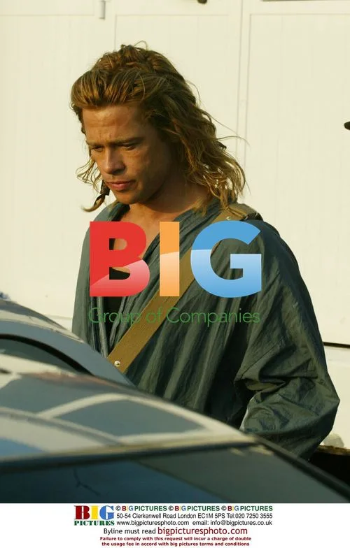 Brad Pitt on Set of 'Troy' in Malta
