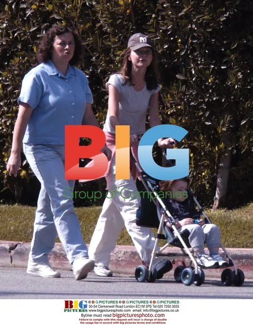 Calista Flockheart and Son Liam in Brentwood