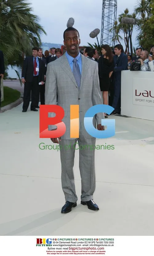 Michael Johnson Arrives at Laureus Dinner in Monte Carlo