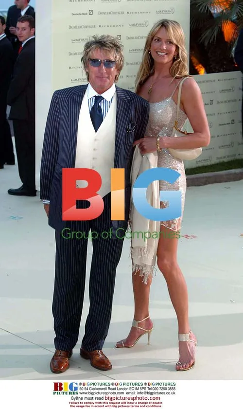 Rod Steward and Penny Lancaster at Laureus Sport Dinner