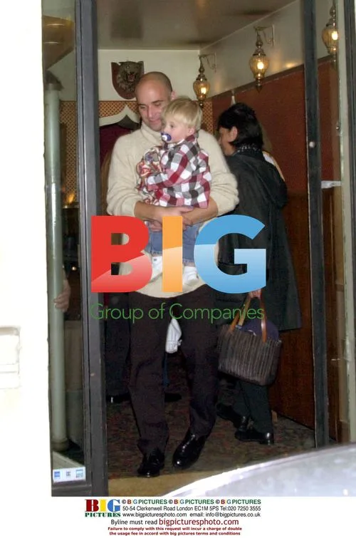 Andr Agassi and family leave Paris restaurant