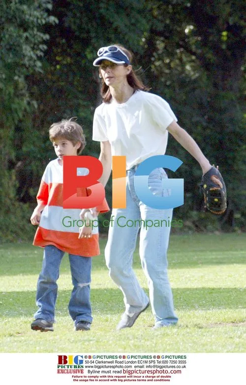 Actress Kate Jackson with son at baseball