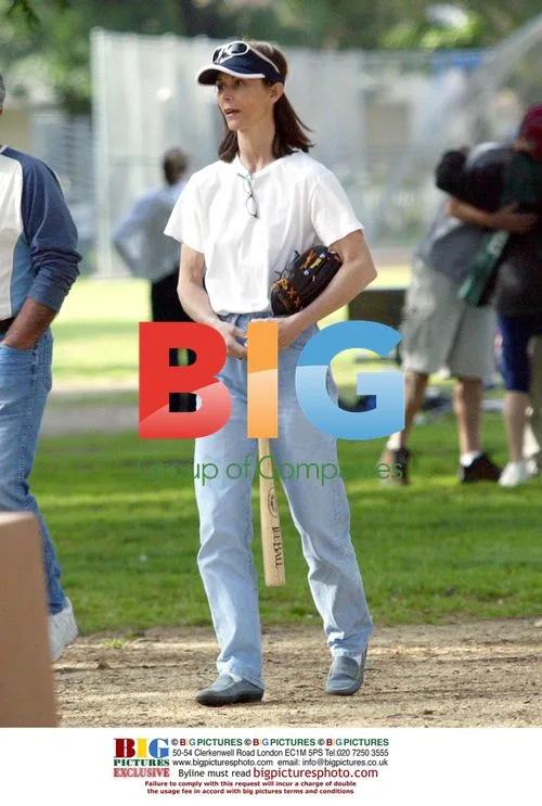 Kate Jackson and Son at Baseball