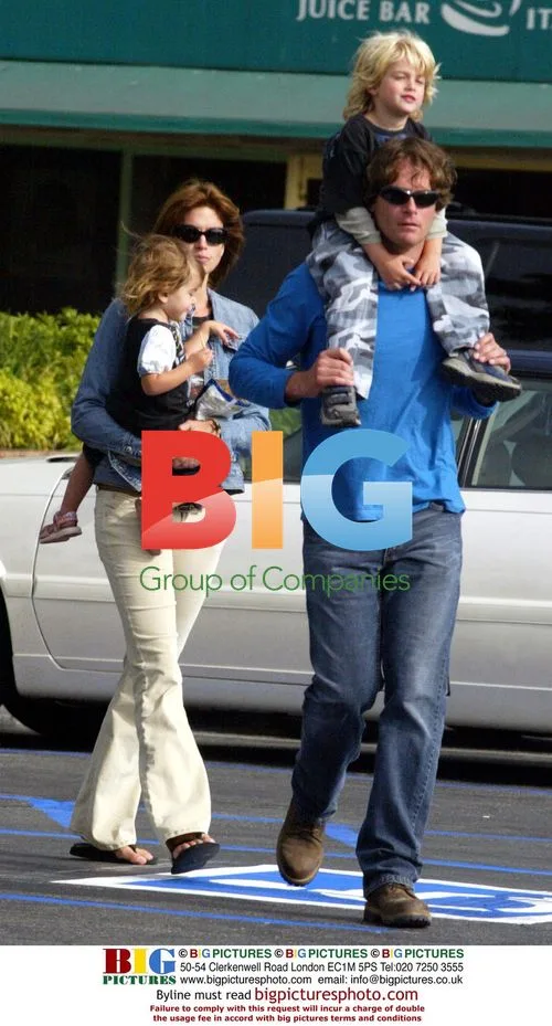 Cindy Crawford and Family in Malibu