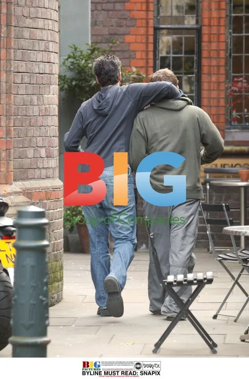 George Michael Out with Friend