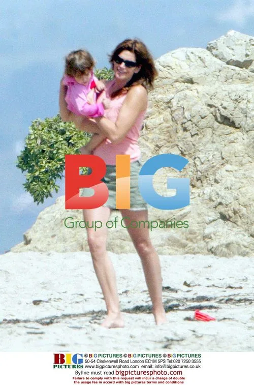 Cindy Crawford family at Malibu beach