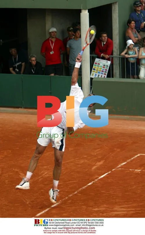 Tennis Player Todd Martin at 2003 French Open