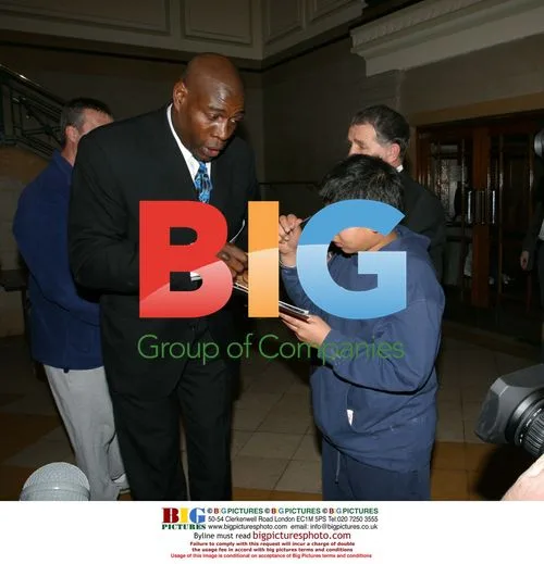 Ex Boxer Frank Bruno at Boxing Event