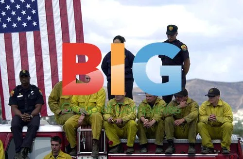 Bush Meets Firefighters in San Diego