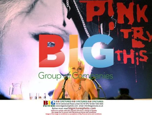Pop singer Pink promotes new album
