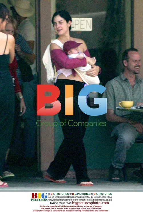 Carrie Ann Moss Out with Husband and Baby