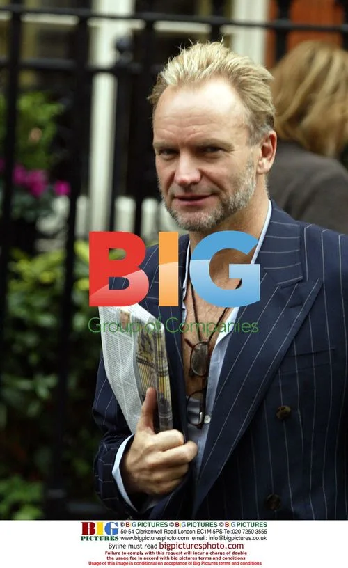 Sting and Trudie Styler outside Claridges Hotel