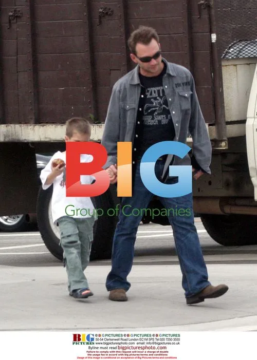Christian Slater with son Jaden