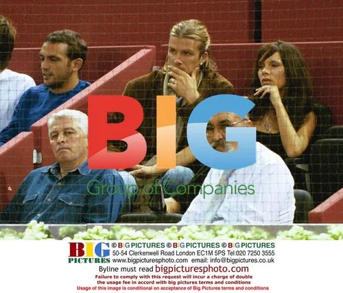 David and Victoria Beckham at Masters Tennis