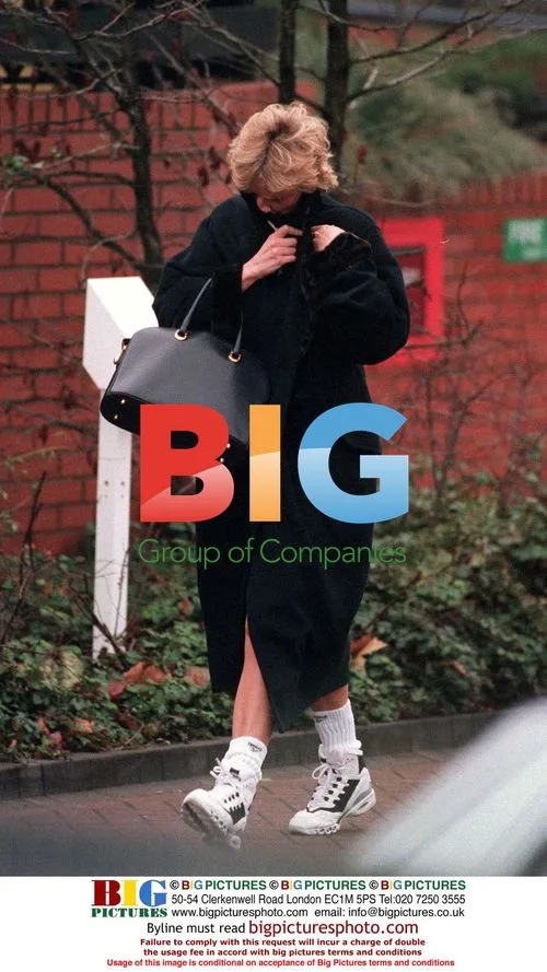 Princess Diana Leaving Gym